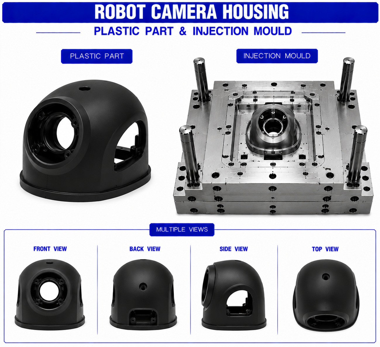 Robot Plastic Camera Housing Mould and Moulding Services